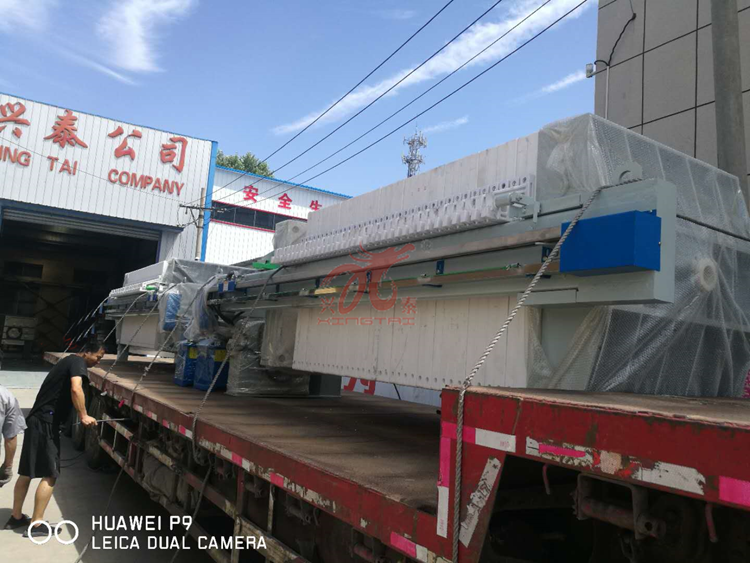 恭喜中山客戶壓濾機(jī)順利發(fā)貨！